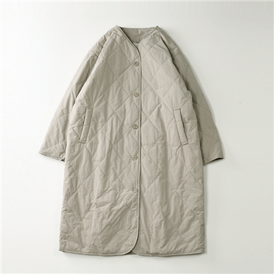 เสื้อแจ็คเก็ตควิลท์ติดกระดุมผู้หญิง