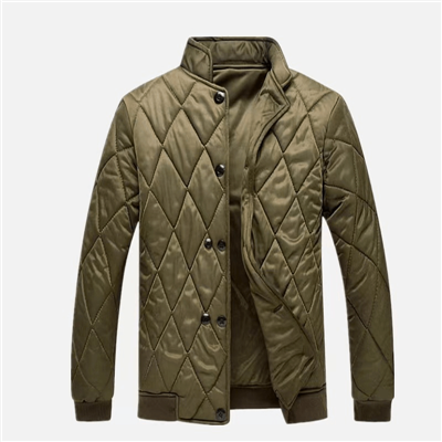 Khaki Quilted Parka